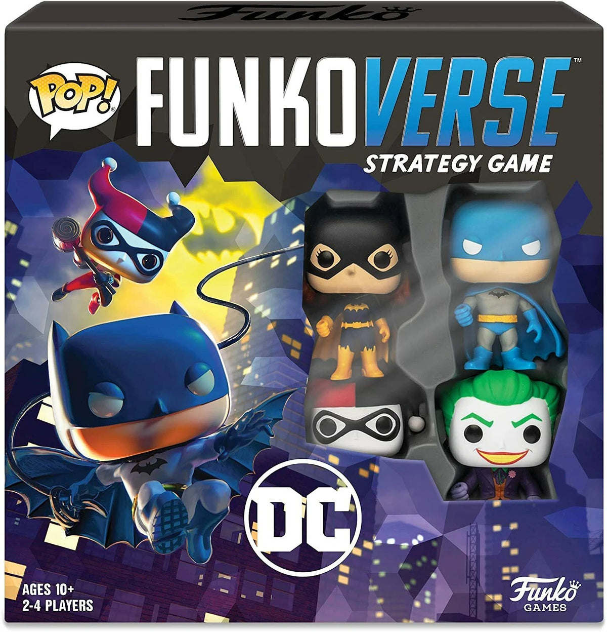 Funkoverse: DC Comics Batman Joker Batgirl & Harley Quinn Strategy Board Game