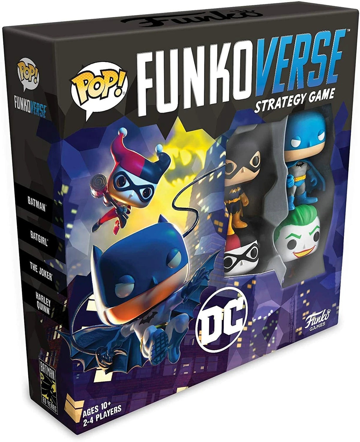 Funkoverse: DC Comics Batman Joker Batgirl & Harley Quinn Strategy Board Game