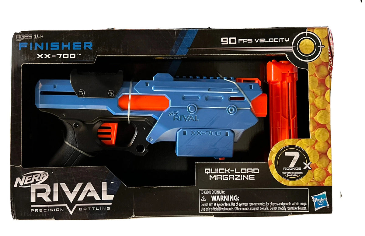 Nerf Rival XX 700 Finisher Blaster + Quick Load Magazine