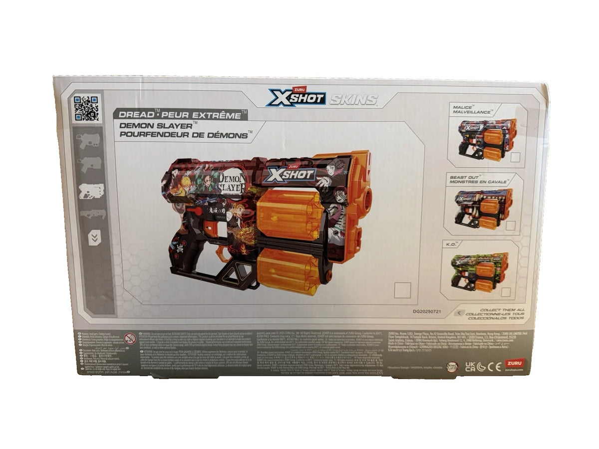 Zuru Xshot Demon Slayer Dread Skins Anime Dart Blaster