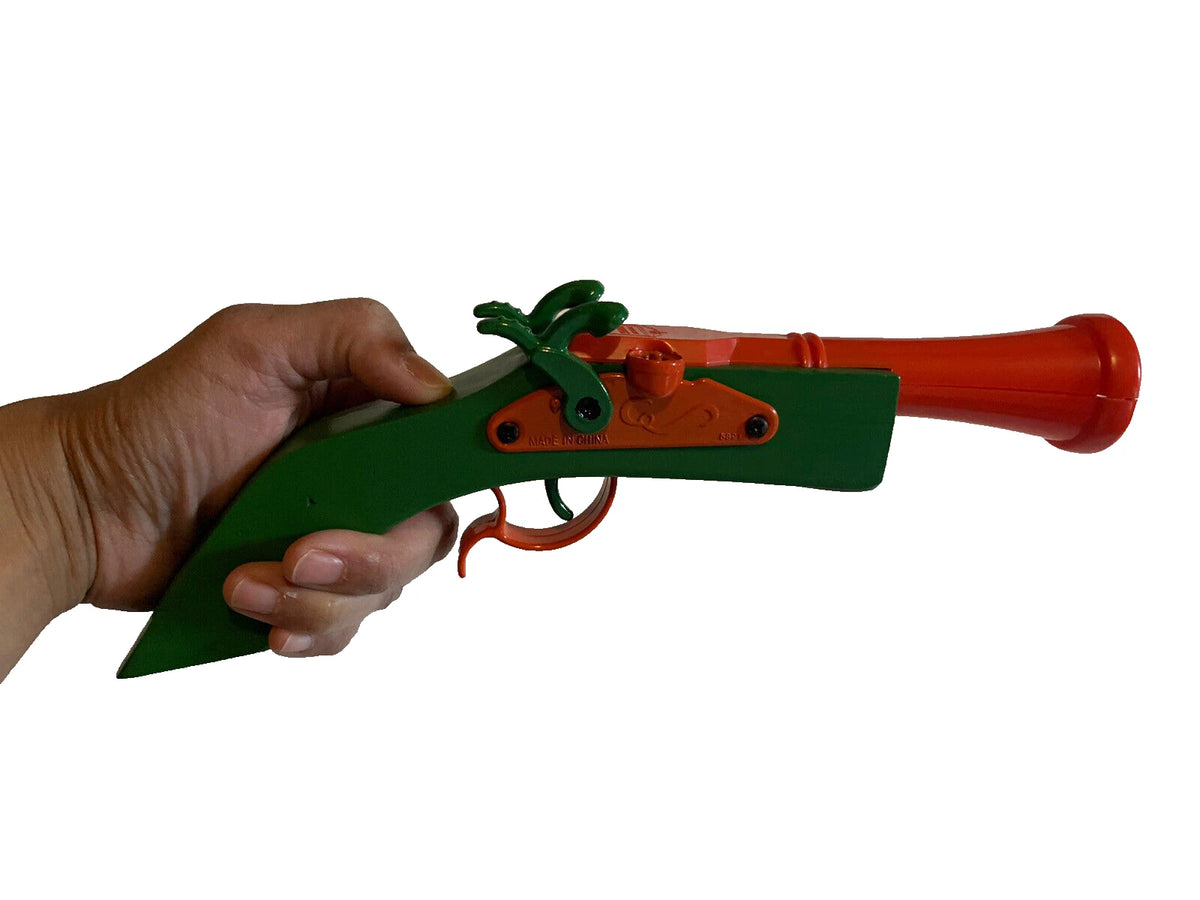 Colonial Pirates Double Percussion Blunderbuss Wooden Toy Cap Firing Pistol