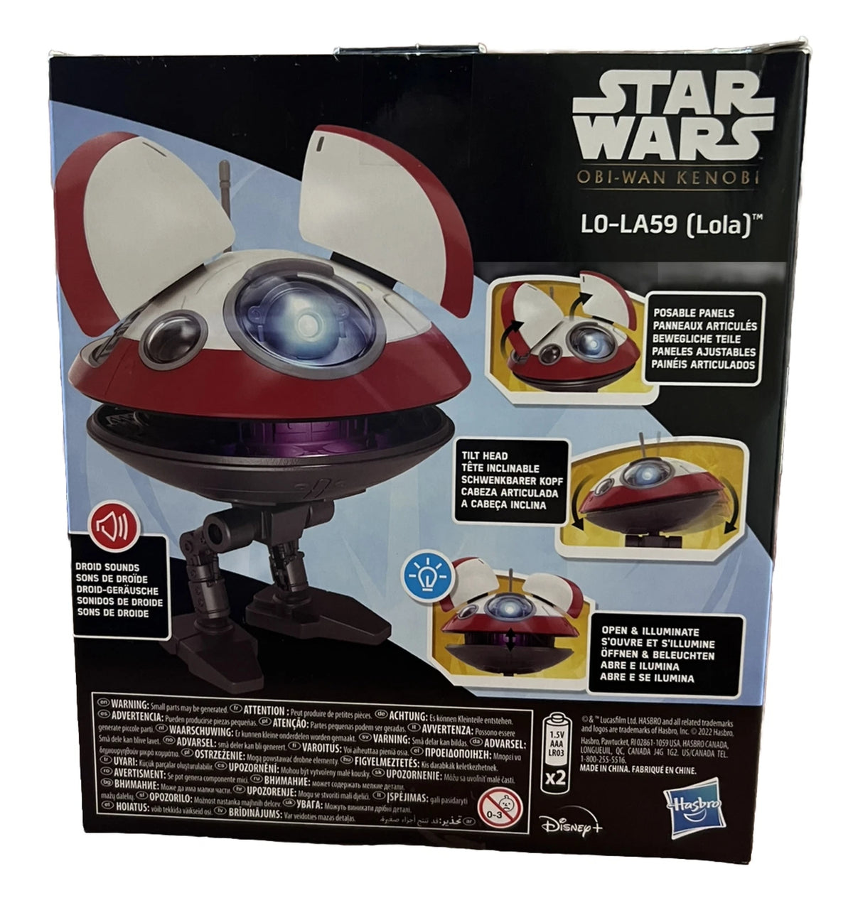 Star Wars Obi-Wan Kenobi L0-LA59 Lola Interactive Droid Lights & Sound