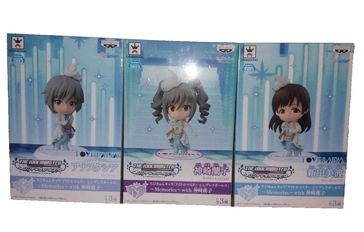 3 Idolmaster Cinderella Girls Minami Nitta Anastasia & Ranko Kanzaki Figures