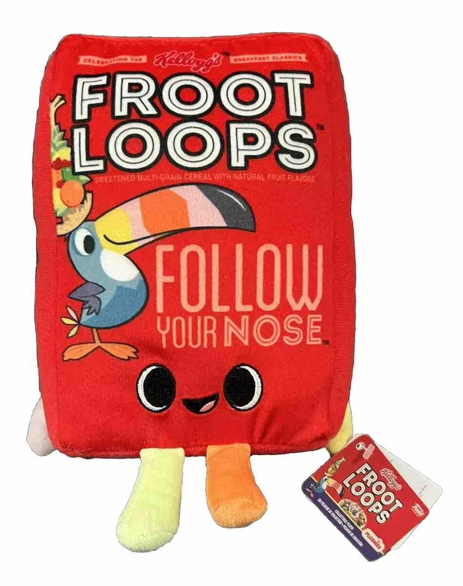 General Mills Collectibles Trix & Fruit Loops 9" Cereal Box Plush Toy