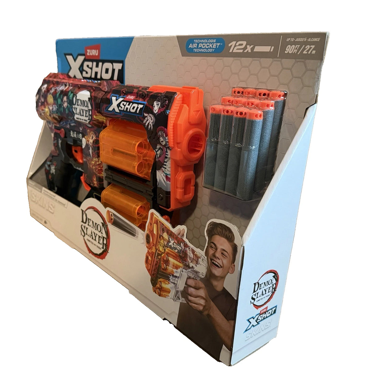 Zuru Xshot Demon Slayer Dread Skins Anime Dart Blaster