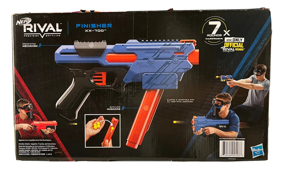 Nerf Rival XX 700 Finisher Blaster + Quick Load Magazine