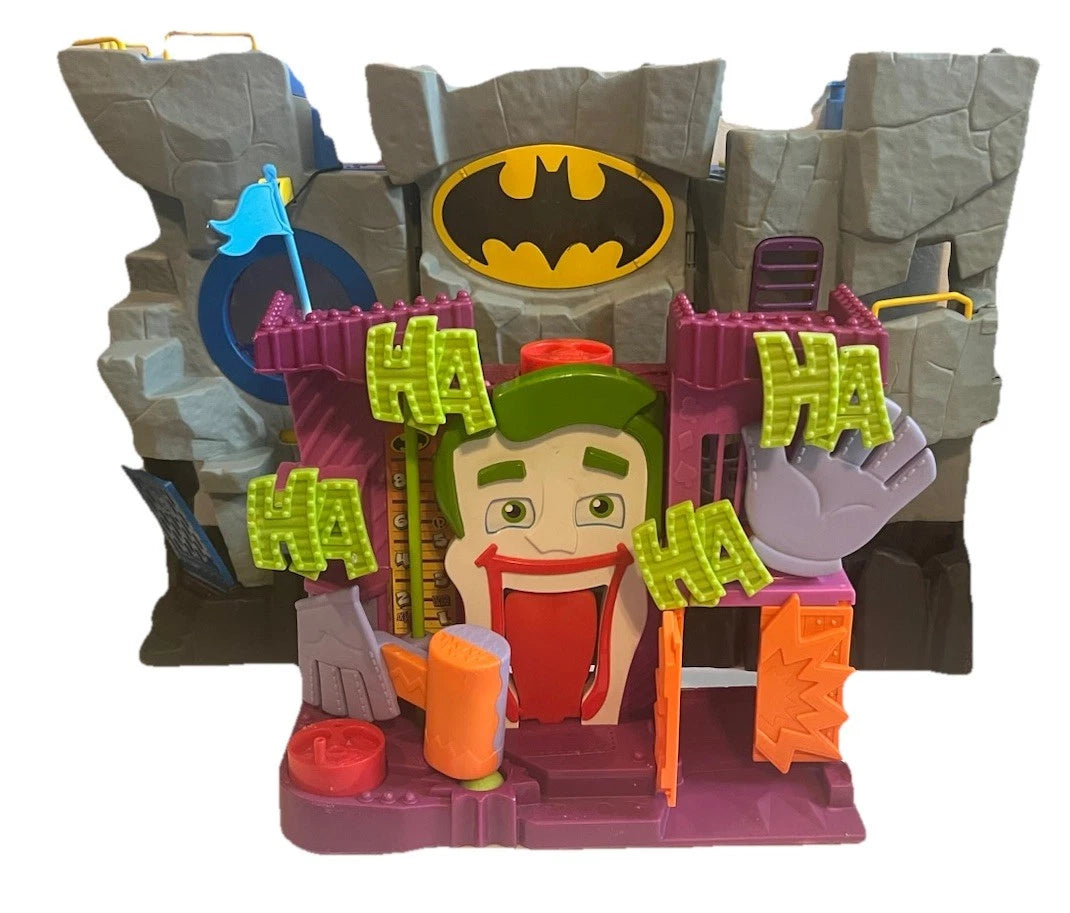 Vintage Imaginext Batman Batcave & Joker’s Fun House & Accessories 24pc Bundle