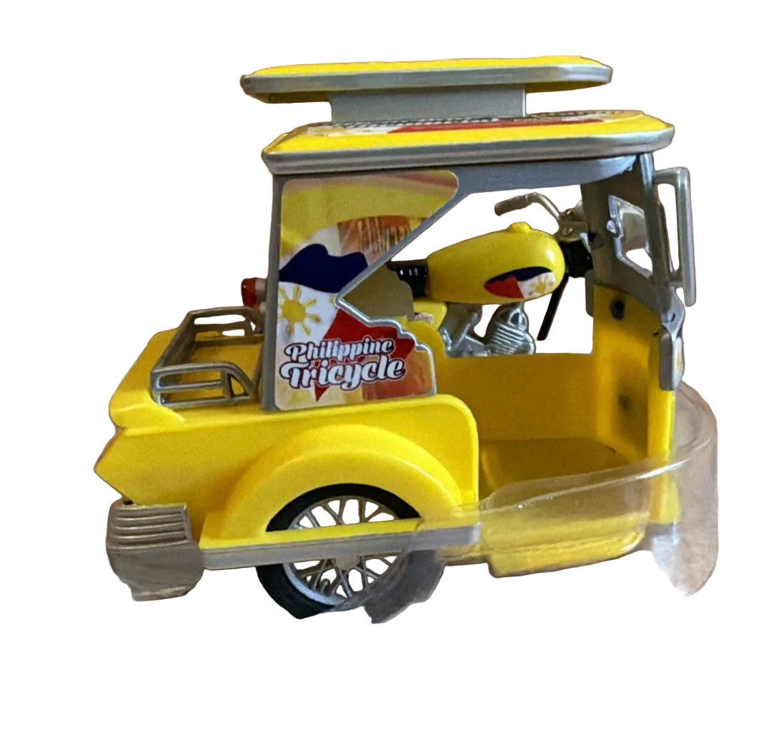 Miniature Philippine Tricycle / Motorcycle & Sidecar Diecast
