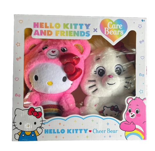 2-Pack Hello Kitty X CHEER Care Bears 10" Limited Plush