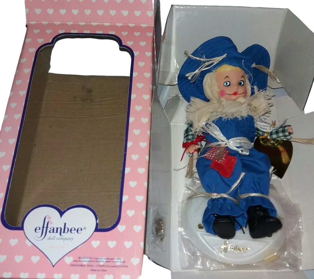Effanbee Wizard of Oz Collectible Doll Patsyette Set 8" Scarecrow Doll