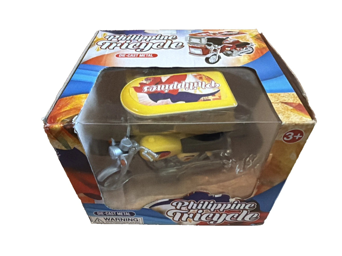 Miniature Philippine Tricycle / Motorcycle & Sidecar Diecast