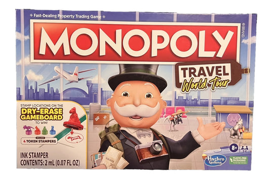 Hasbro Monopoly Travel World Tour Board Game for Families