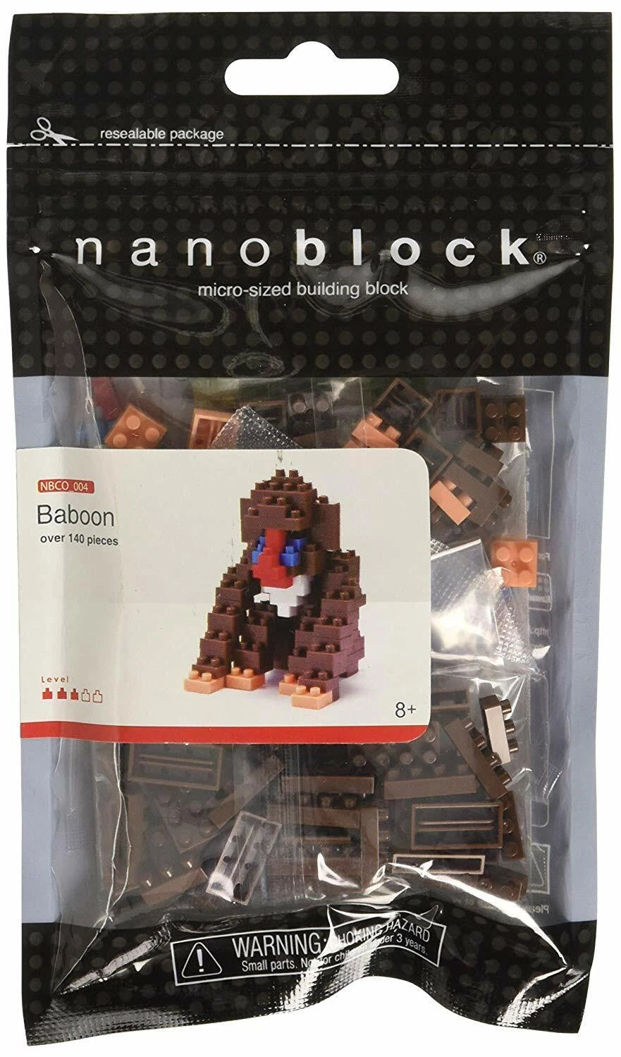 Nanoblock Micro Size Baboon 140pcs