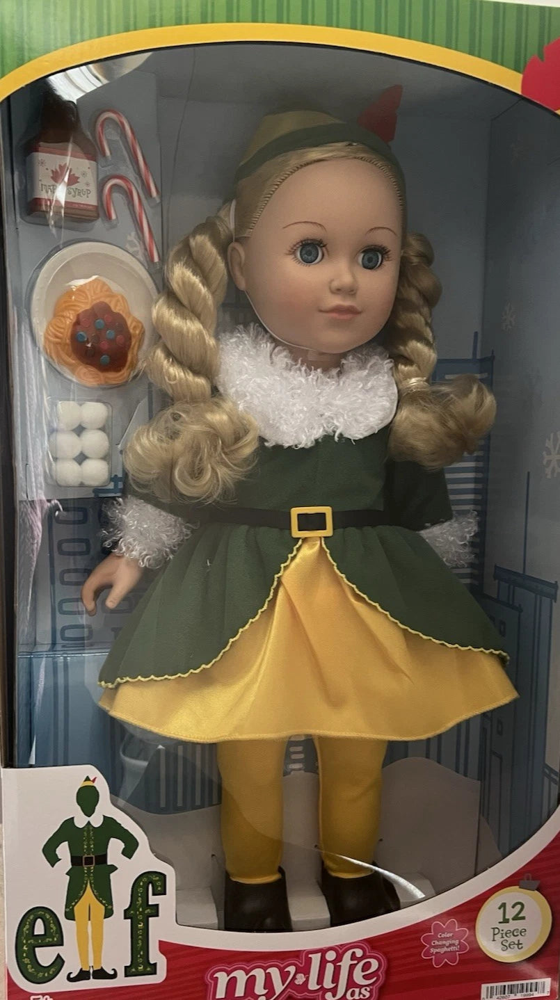 My Life As ELF 12pc Posable 18-inch Doll + Blonde Hair + Blue Eyes