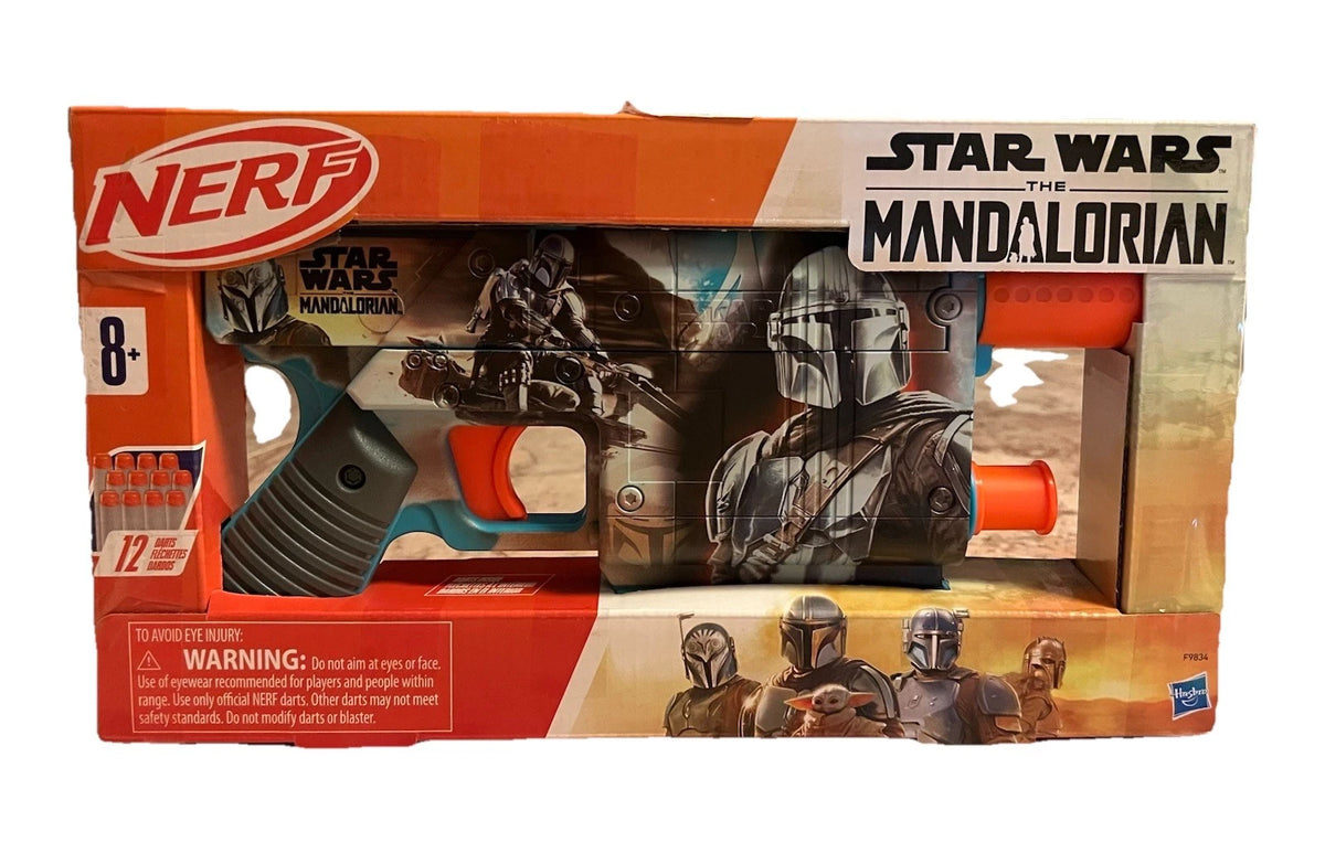 Star Wars NERF The Mandalorian Dart Blaster + 12 Elite Darts