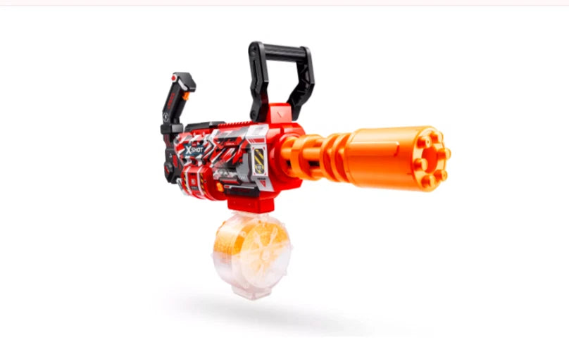 Zuru Xshot Hyper Gel Motorized Gatling Gun Blaster + Gel Ammo + Eyewear