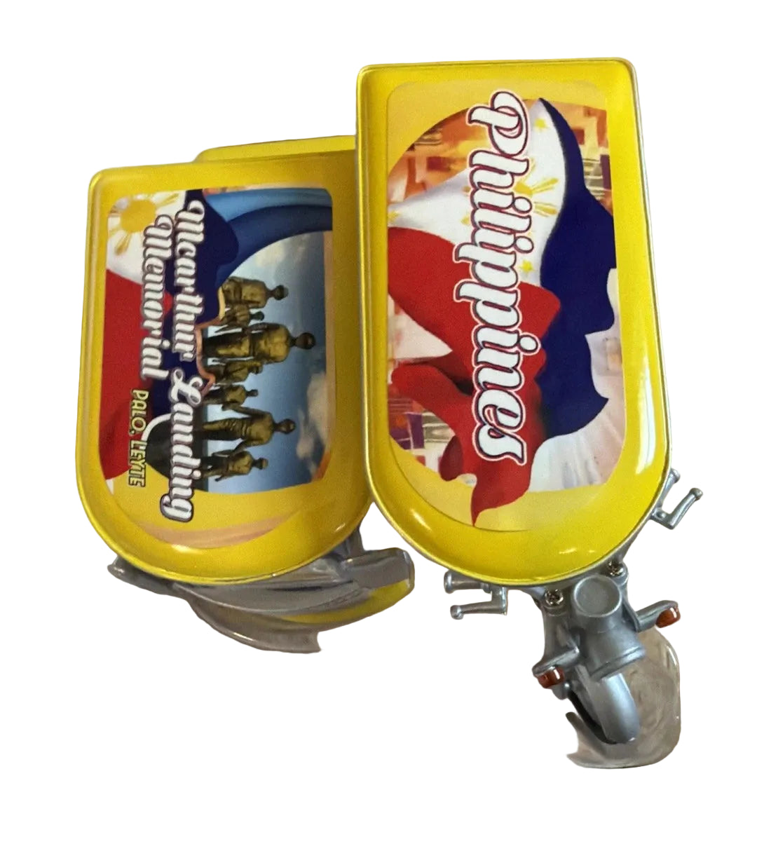Miniature Philippine Tricycle / Motorcycle & Sidecar Diecast