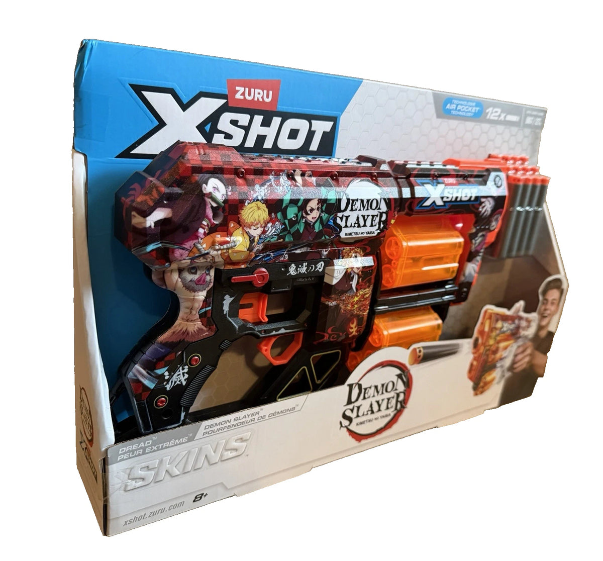Zuru Xshot Demon Slayer Dread Skins Anime Dart Blaster