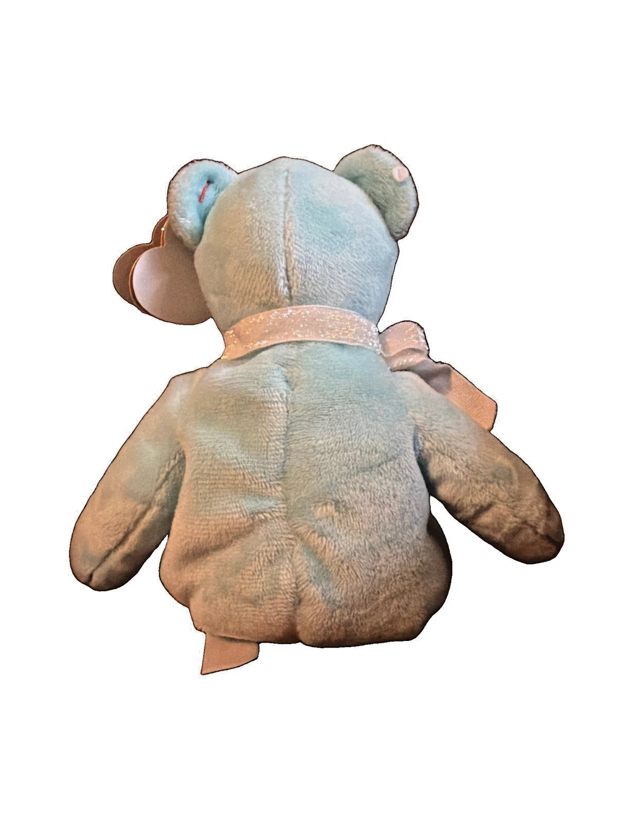 TY Beanie Baby Queen Elizabeth II 1926-2022 - 8.5" Light Blue Bear