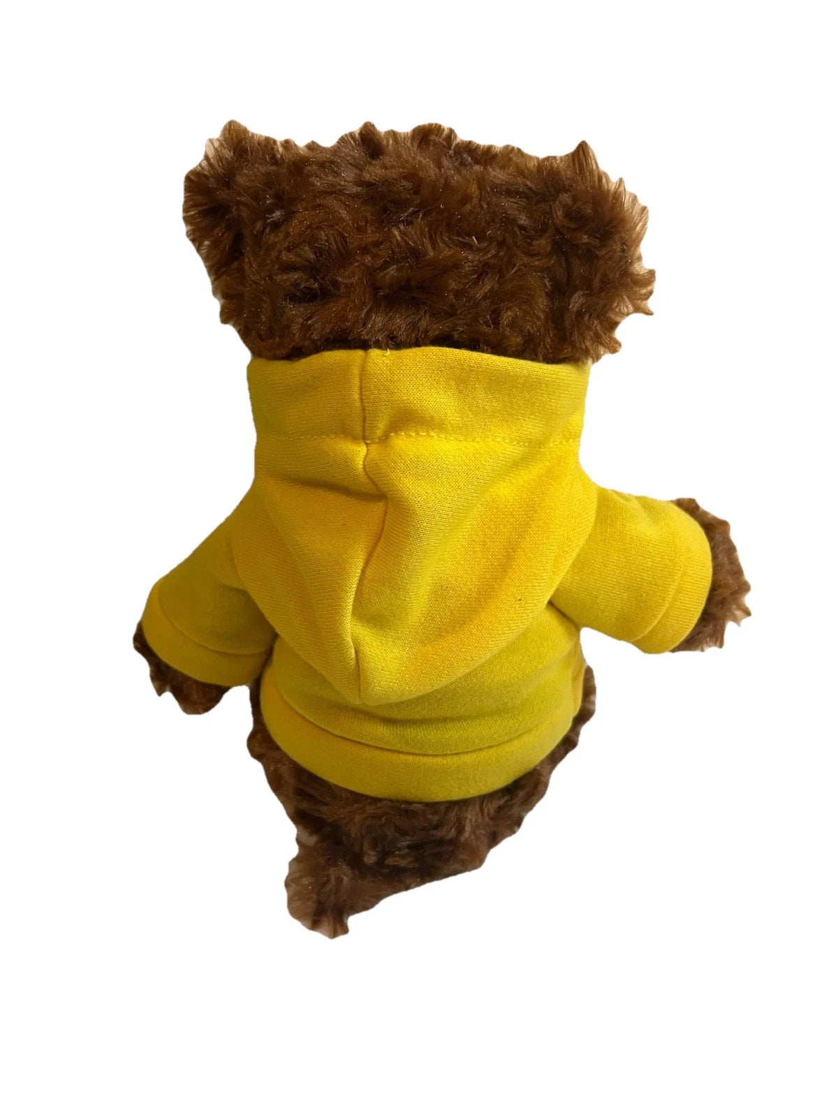 Vintage Yellow M&M World NYC Candy Plush Bear With Yellow Hoodie 12"
