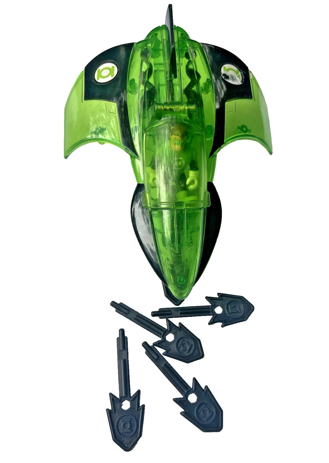 Imaginext DC Comics Green Lantern Jet, Figure & 5 Missiles * Retired