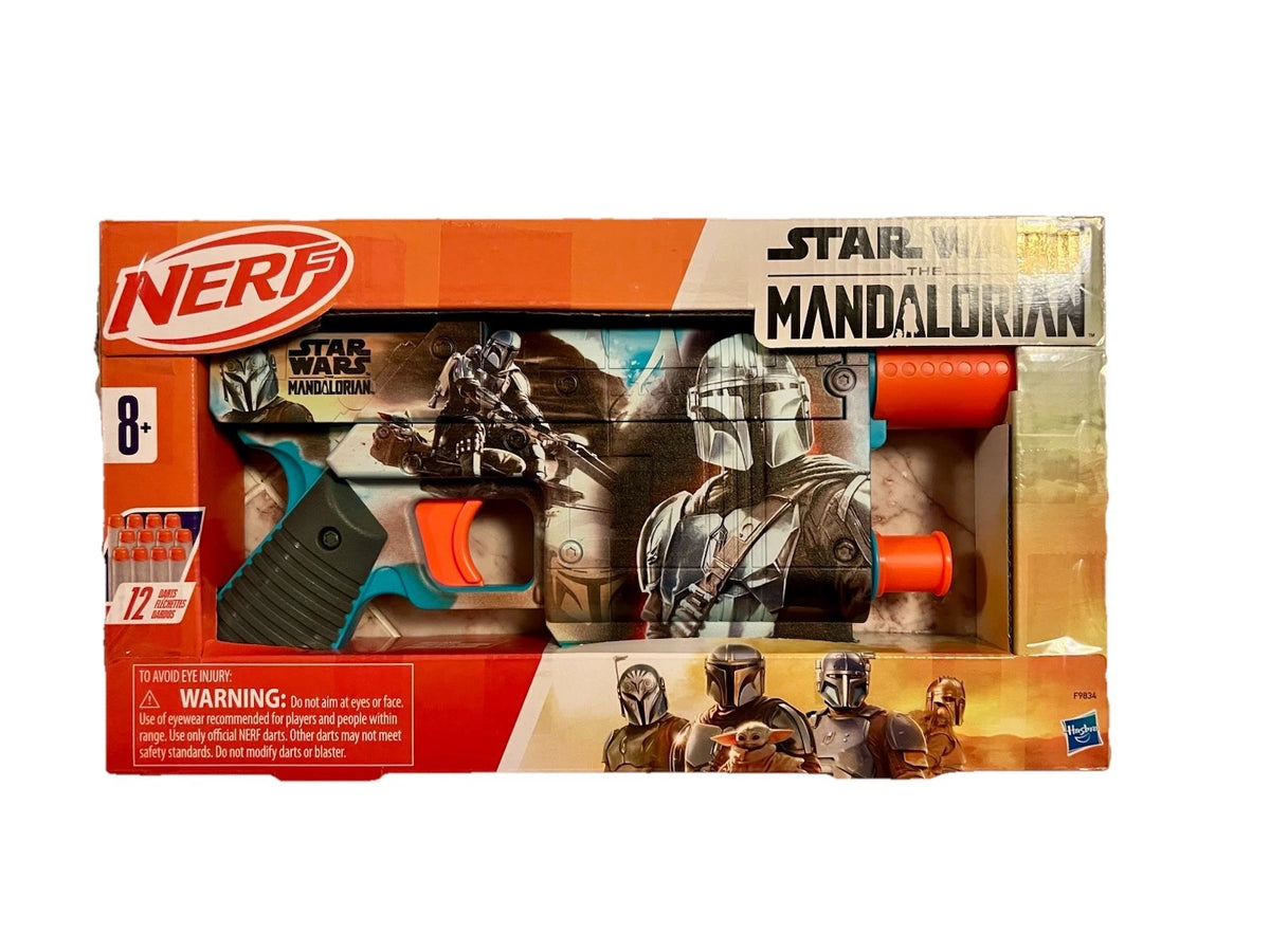 Star Wars NERF The Mandalorian Dart Blaster + 12 Elite Darts