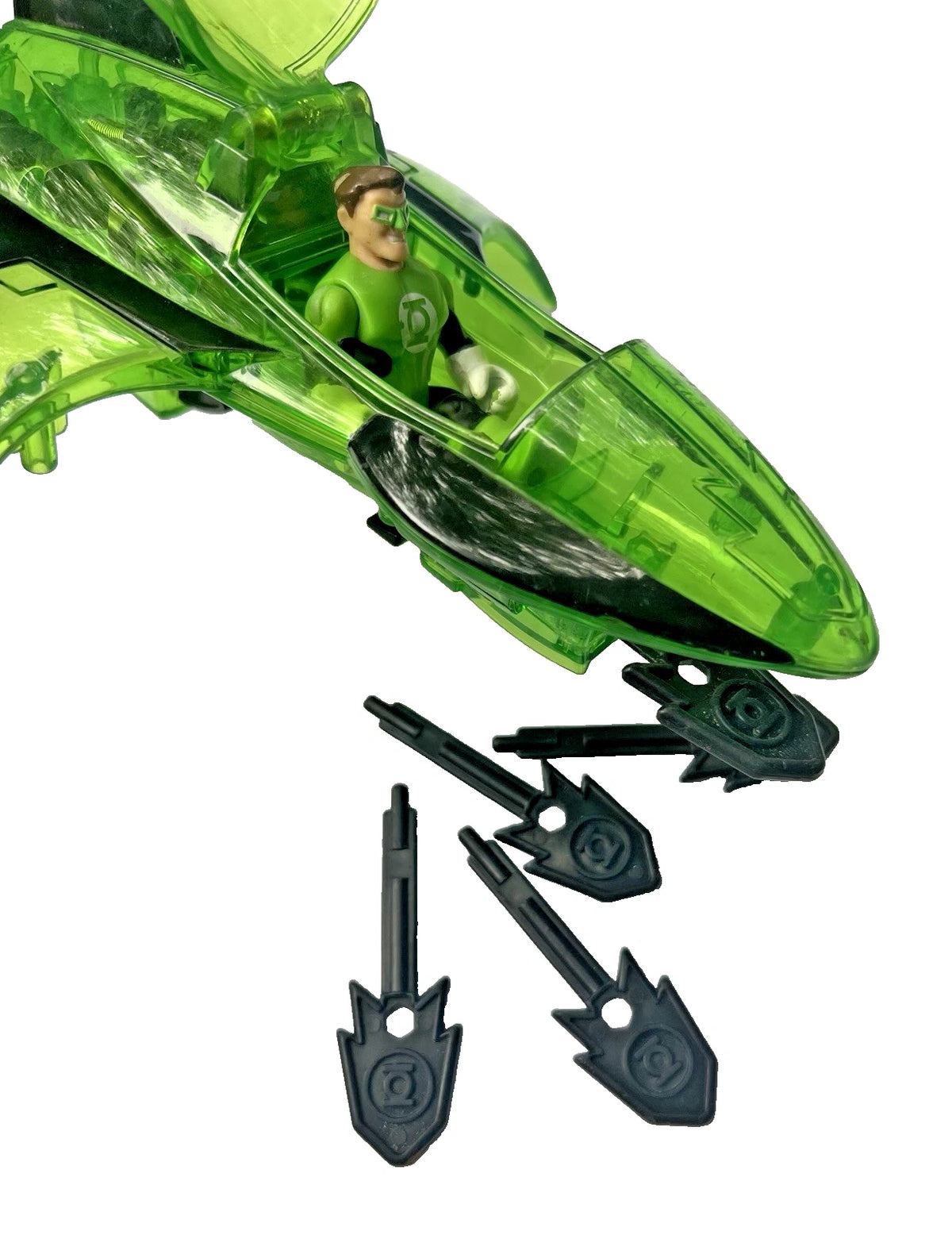 Imaginext DC Comics Green Lantern Jet, Figure & 5 Missiles * Retired