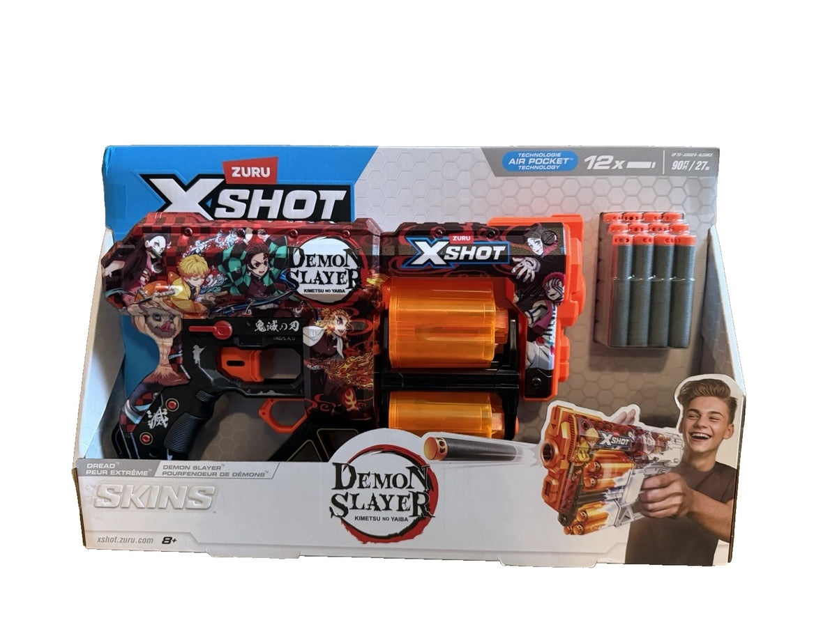 Zuru Xshot Demon Slayer Dread Skins Anime Dart Blaster