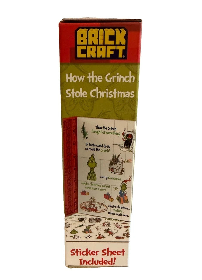 NEW BrickCraft Dr Seuss Grinch Stole Christmas 3D Book Building Set