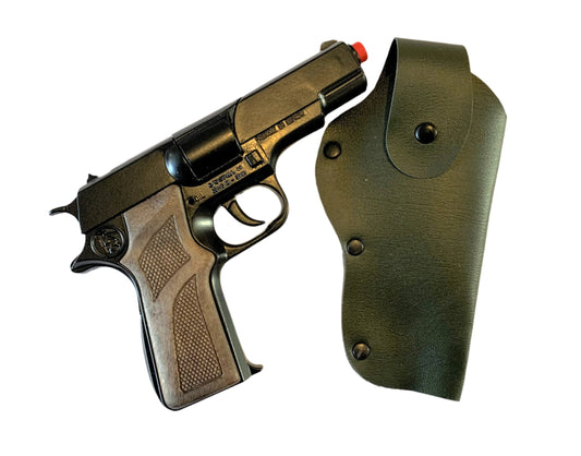 1911 Style Police 8 Shot Diecast Cap Gun & Holster Set 1