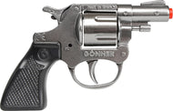 357 Colt Detective Style 8-Shot Toy Cap Gun by Gonher - Silver or Black