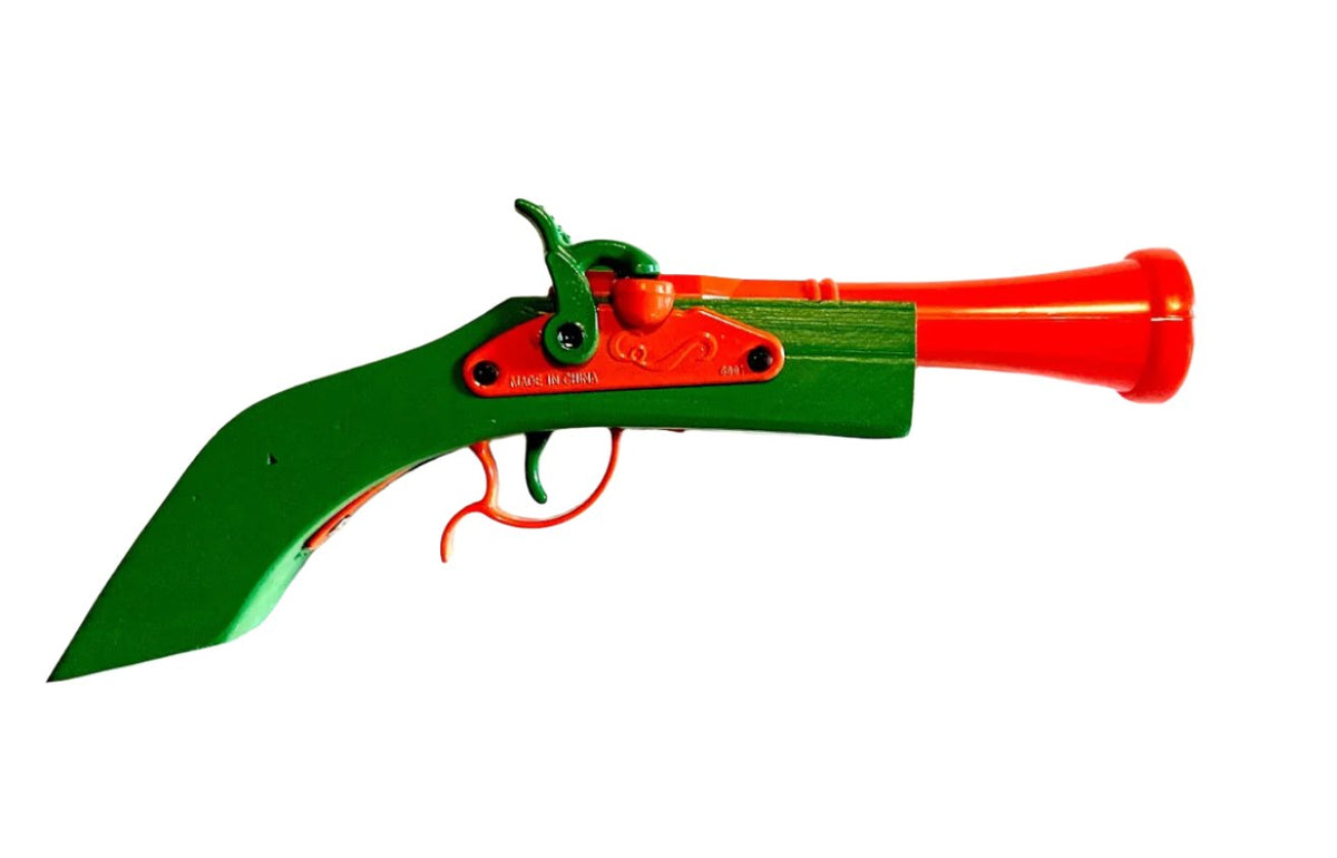 Colonial Classic Double Percussion Wooden Toy Cap Firing Pistol 2