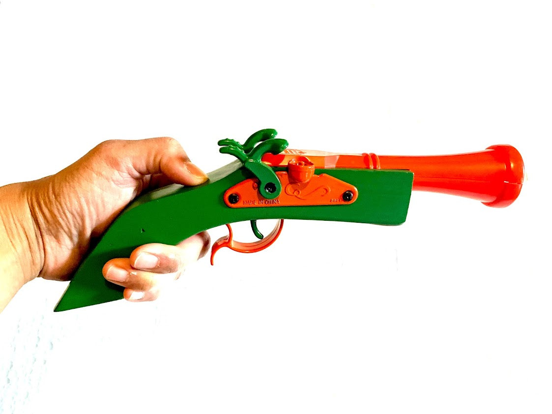 Colonial Classic Double Percussion Wooden Toy Cap Firing Pistol 5