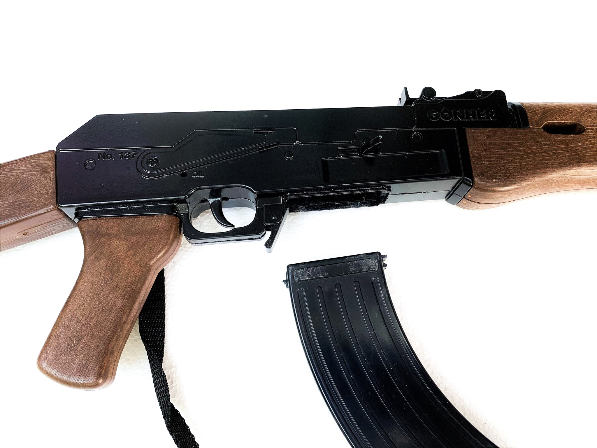 トイガン AK-47 GONHER AK-47 Style 8 Shot Toy Cap Gun Rifle - Black Finish – www