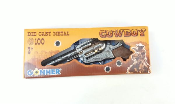 Gonher Classic Cowboy 100 Paper Roll Cap Gun Revolver 4
