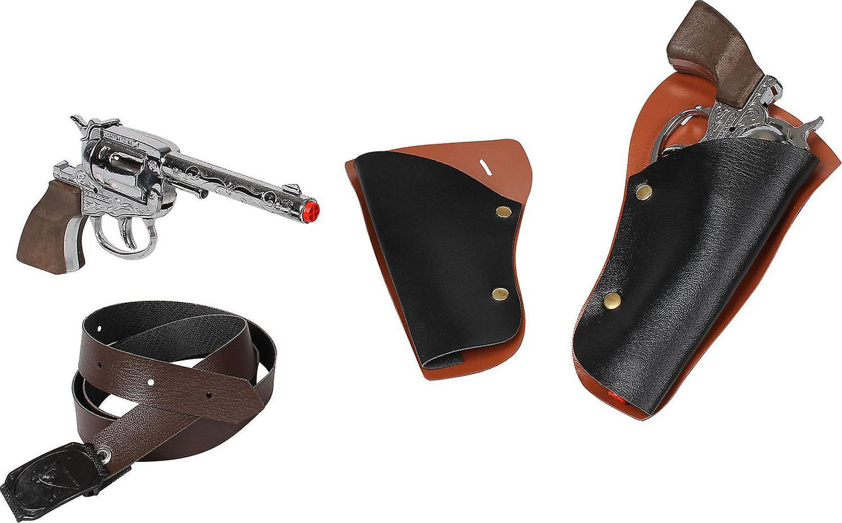 Gonher Classic Dual The Alamo Roll Paper Cap Gun with Holster & Belt 5-pc Playset 2
