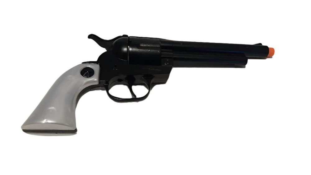 Gonher Cowboy Cavalry Style 12 Shot Cap Gun Revolver - Black & Pearl Grip 3