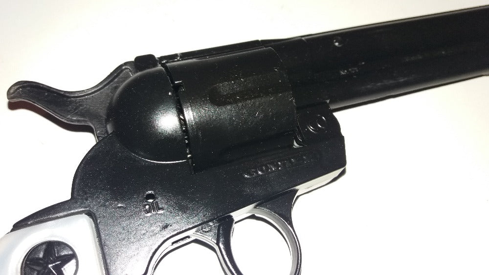 Gonher Cowboy Cavalry Style 12 Shot Cap Gun Revolver - Black & Pearl Grip 4