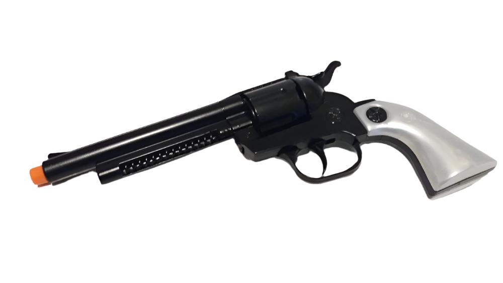 Gonher Cowboy Cavalry Style 12 Shot Cap Gun Revolver - Black & Pearl Grip 5