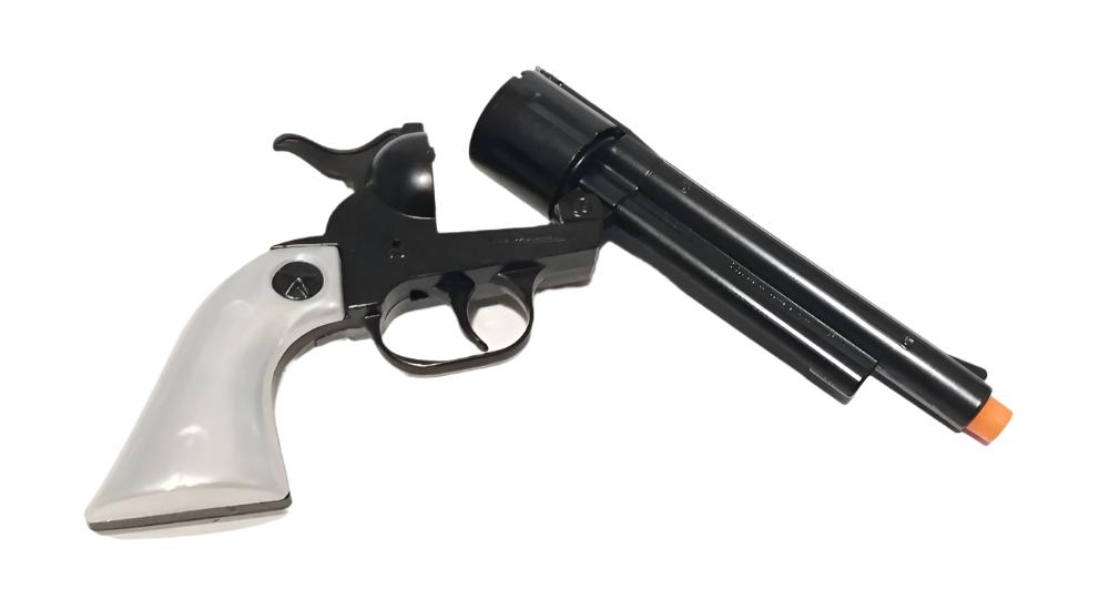 Gonher Cowboy Cavalry Style 12 Shot Cap Gun Revolver - Black & Pearl Grip 6