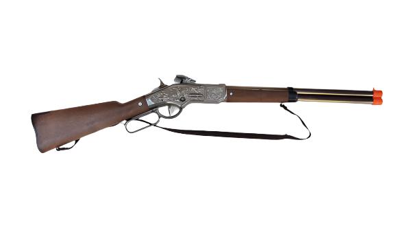 Gonher Cowboy Lil Henry Lever Action Rifle 27" Long - Chrome 2