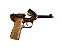 Load image into Gallery viewer, Gonher German Luger Style Pistol 8 Shot Die-Cast Cap Gun - Black Finish 4
