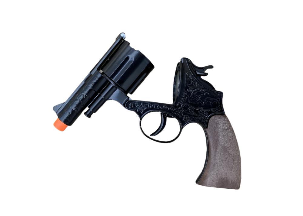 Gonher Police Series Filigreed 12 Shot Cap Gun Revolver - Black 3