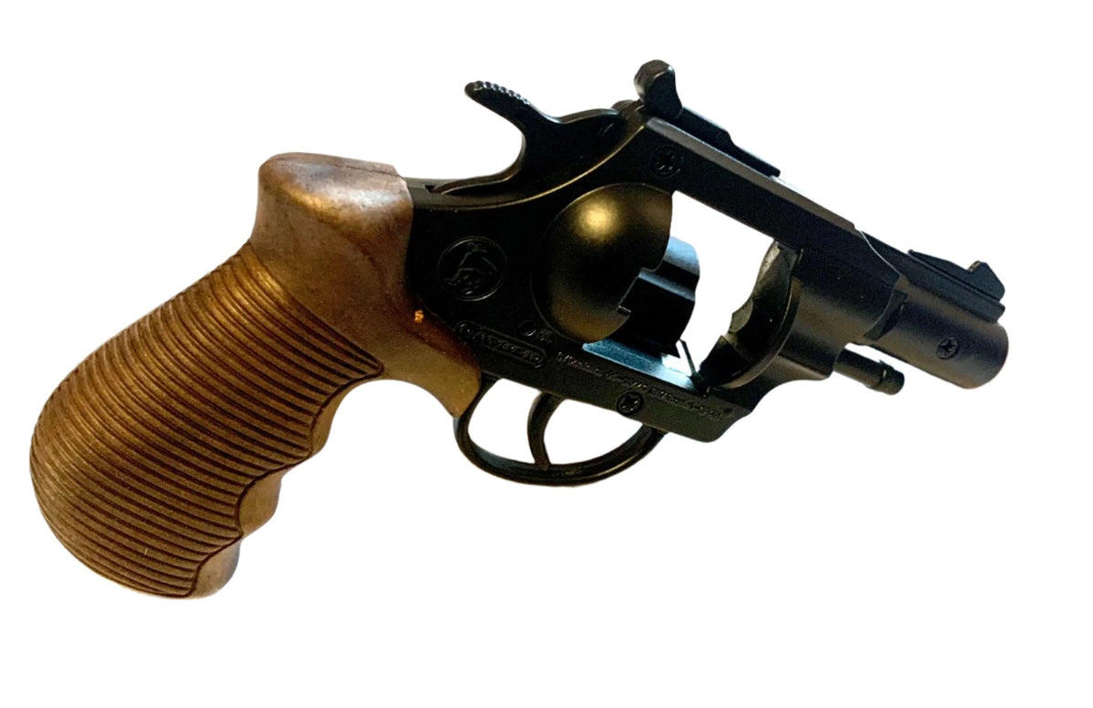 Gonher Police Series Snub Nose Style 12 Shot Cap Gun Revolver - Black 4