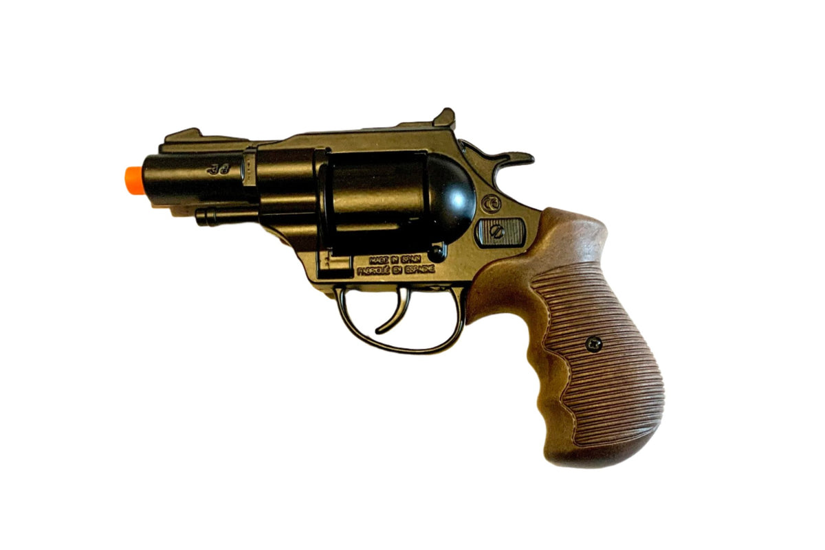 Gonher Police Series Snub Nose Style 12 Shot Cap Gun Revolver - Black 6