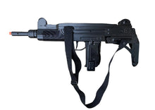 Load image into Gallery viewer, Gonher Replica Israeli Uzi Style 12 Caps Submachine Toy Cap Gun - Black Finish with Sling 2
