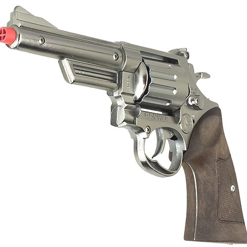 Gonher S&W Model 66 Police Style 12 Shot Cap Revolver - Chrome 1
