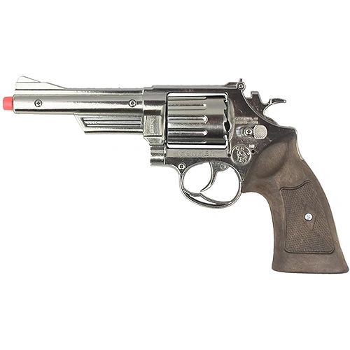 Gonher S&W Model 66 Police Style 12 Shot Cap Revolver - Chrome 2