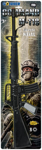 Gonher US M-16 Style 8 Shot Toy Cap Gun Rifle - Black Finish 1