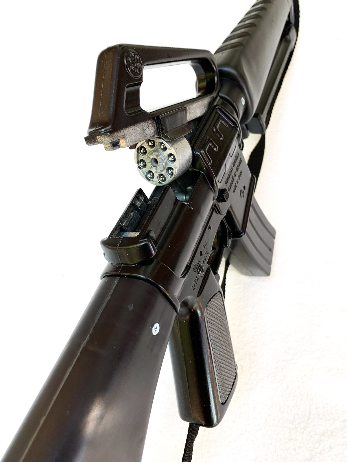 Gonher US M-16 Style 8 Shot Toy Cap Gun Rifle - Black Finish 3